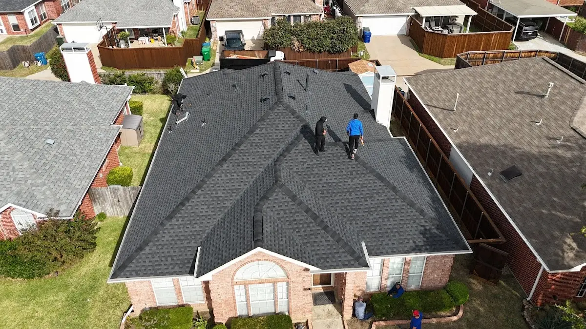 Commercial Roofing work in progress on a Oakland property